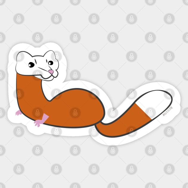 Malayan weasel Sticker by belettelepink